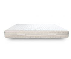 Colchón de matrimonio ortopédico 100% látex tela termo-regolatore Outlast extraíble 4 lados H 22 cm 7 zonas differenziate ergonómico y anallergico|relax Latex 160 x 195