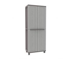 Terry, Jwood 368, Armario 2 Puertas con 1 Estantería Interna y 4 Estantes. 68x37,5x170 cm