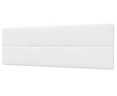 LA WEB DEL COLCHON - Cabecero Tapizado Génova para Cama de 135 (145 x 55 cms) Blanco | Cama Juvenil | Cama Matrimonio | Cabezal Cama | Cabeceros tapizados Dormitorio