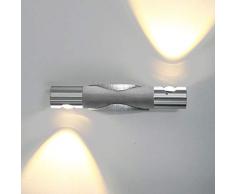 Lightess Apliques de Pared Luz Chula 6W LED Iluminación de Dormitorio, Studio, Hogar, Pasillo, Escalera, Blanco Cálido