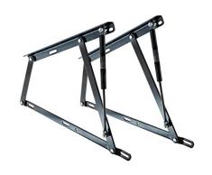 juego de dos bisagras para canapé con dos resortes brida de 1250N, para cama de 150cm