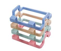 Leisial Basura Bolsa de Almacenamiento Soporte de Plástico Portátil Armario Cocina Gabinete Puerta para Colgar Beige