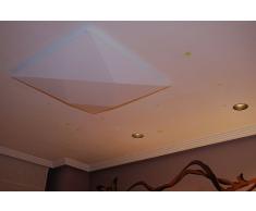 Ole By Fm Iluminacion - Plafon de techo Polaris 5 x E27 Tela Elastica Blanca