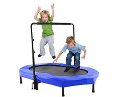 Bunao Trampolín Fitness con Mango Regulable – Cama Elástica para Adultos, Unisex 143 cm (Trampolines de interior3)