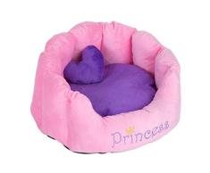 Cómodo Snuggle cama Príncipe Princesa gatos perros lavable
