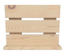 LA WEB DEL COLCHON - Mesita Vintage Lombardía 35 (cms.) x 14 x 36 (cms.) Crudo sin Pintar |Mesilla de Noche | Mesilla de Madera | Estilo nórdico | Mueble Madera