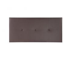 MAXCOLCHON Cabecero Paris cama de 105 (105x75) cm Polipiel Chocolate