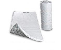 Evergreenweb - Colchón Topper Enrollable - Soporte ergonómico – Esterilla - excelente colchón de pie para Ejercicios del Suelo, Camping, Yoga, estiramientos, ABS, Pilates (Waterfoam, 140x195 cm)
