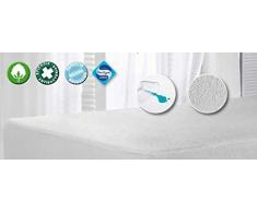 PROTECTOR DE COLCHÓN RIZO ALGODÓN 100% PVC AJUSTABLE (150_x_200_cm (CAMA DOBLE KING))