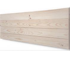SUENOSZZZ-ESPECIALISTAS DEL DESCANSO Cabecero de Cama de Madera TREVINCA Color Crudo para Pared. Cabecero de Tablas Horizontales. Estilo Vintage, para Camas de 90