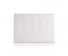 MAXCOLCHON Cabecero Capri Cama de 180 (200x120) cm Polipiel Blanco