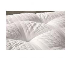 EvergreenWeb – Futón colchón individual, acolchada tela ergonómico y Avvolgente, excelente como cama Salvaspazio, o como práctico Topper colchón. Apto a todos los usos. COL. Blanco – pillowt