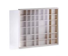 Zeller 12112 - Vitrina de coleccionista con cristal, madera de pino (45 x 4,5 x 40 cm), color natural