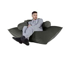 Lounge Pug®, Puff Cama Gigante XL, C450L, CloudSac Viscoelástico, Terciopelo - Grafito