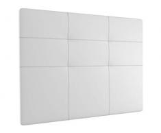 LA WEB DEL COLCHON - Cabecero tapizado Atenas para Cama de 210 (220 x 120 cms) Blanco | Cama Juvenil | Cama Matrimonio | Cabezal Cama |