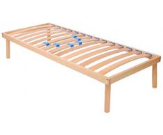 tgfr somier ortopédico Fijo de láminas de madera de haya con reguladores de rigidez dorsal PURO singola 100x200