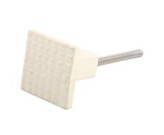10 piezas de hierro artesanal IndianShelf Popular Crema cajón cuadrado pomos puerta del armario ropero tira de aparador en línea New
