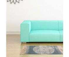 Sumshy Alfombra etnica Bohemia algodón y Ropa Alfombra Sala alfombras de habitacion de Estar Dormitorio cabecera Alfombra étnica Vintage Borla de Viento - 80x50cm