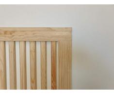 Muebles pejecar cabecero Modelo daimiel para Cama de 135 con largueros Verticales Fabricado en Madera Maciza de Pino insigni Acabado en Crudo sin Pintar