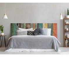 Cabecero Cama PVC Impresión Digital | Imitación Madera Multicolor Antigua 200 x 60 cm | Cabecero Original y Económico