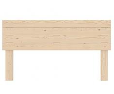 LA WEB DEL COLCHON - Cabecero de Madera Rústico Vintage para Cama de 150 (160 x 90 cms.) Crudo sin Pintar | Cabeceros Madera | Dormitorio Matrimonio | Cabezal Cama |Estilo nórdico