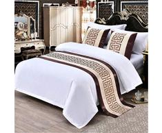 TQBT Camino de Cama Bandera Final Toalla Minimalista escandinavo Moderno Hotel de Alto Nivel Palabra Matrimonio Dormitorio casa Que Niyitegeka