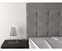 LA WEB DEL COLCHON Cabecero Corfú Tex (Cama 180) 190 x 120 cms. Color: Gris Claro