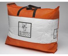 Burrito Blanco - Relleno nórdico Confort 250 gr/m² para cama de 105x190/200 cm (medida 180x220cm.), color blanco