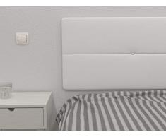 LA WEB DEL COLCHON - Cabecero tapizado Julie para Cama de 135 (145 x 55 cms) Blanco