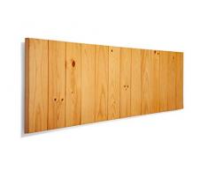 SUENOSZZZ-ESPECIALISTAS DEL DESCANSO Cabecero de Cama de Madera ANETO Color Haya para Pared. Cabecero de Tablas Verticales. Estilo Vintage, para Camas de 135