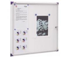 Nobo 1900847 - Vitrina extra plana, 73 x 68 cm