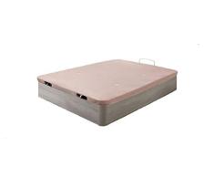HOGAR24.es. Canapé abatible Madera Gran Capacidad con Tapa 3D y válvulas de transpiración, incorpora esquineras en Madera Maciza, Color Roble Cambrian (150X190)
