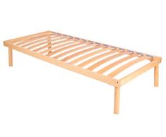 TGB somier ortopédico Fijo de láminas de madera de haya con PURO juntas antiruido francese 150x190