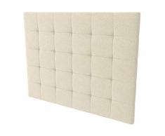LA WEB DEL COLCHON - Cabecero tapizado Corfú para Cama de 105 (115 x 120 cms) Beige Claro Textil Suave | Cama Juvenil | Cama Matrimonio | Cabezal Cama |
