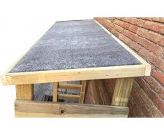 AD servicios Armario leñero de Madera tratada de 150 x 100 x 50 cm