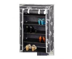 Kit Closet Zapatero Tela, 5 baldas