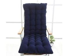 Cama de viaje Cojines asiento reclinable All Season Cojines amortiguadores for Sillas de oscilación Cojines Cojines Cojines Rattan gruesa antideslizante de bambú Mats Cojines 5-26 ( Color : Blue )