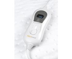 medisana HU 665 Calefacción bajo la cama, 150 x 80 cm, desconexión automática, protección contra sobrecalentamiento, 3 ajustes de temperatura, lavable adecuado para todos los colchones estándar