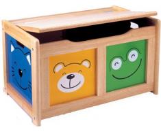 Pintoy 6001905 - Baúl para juguetes de madera natural