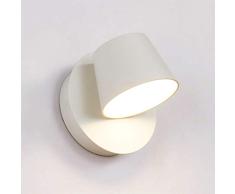 BarcelonaLED Lampara de Pared Aplique Interior con Foco LED Giratorio y Orientable 6W Blanco CÃ¡lido 3000K para Dormitorio Lectura Infantil Cabecero HabitaciÃ³n Moderno NÃ³rdico