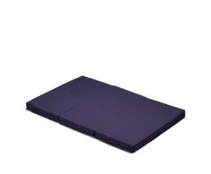 Hauck Sleeper 60 x 120 cm, colchón de espuma 6cm de grossor, para cunas de viaje, plegable en 3 partes, incluida bolsa de transporte, Navy (azul)