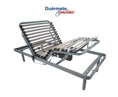 Duérmete Online Cama Eléctrica Articulada | Bastidor Reforzado | Suspensiones de Hytrel | Patas Altura Regulable | Fabricada en España, 90x190
