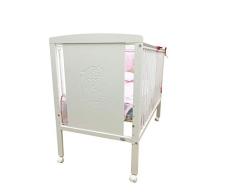 Cuna para bebé, modelo Oso Dormilón + Colchón Viscoelástica + edredón y chichonera Beig (caja musical de regalo)