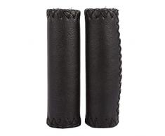 GLOGLOW 1 par de empuñaduras para Manillar de Bicicleta, de Piel sintética, duraderas, Agarre ergonómico para Manillar de Bicicleta, sensación cómoda, marrón