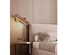 Lámpara de pared de madera Cama Cabecera Led Dormitorio Registro Carretera Entrada Lámparas de noche LED, elegantes lámparas de escritorio para habitaciones, hoteles y oficinas.