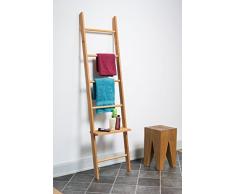 Estante para ropa Escalera. amplía la función como Galán, Noche Mesa, Roble haya, buche, 45cm x 15cm x 2cm