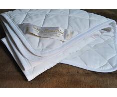 Algodón Comodidad colchón Reversible Cálido 100% Lana de Merino Lana Manta 160 x 200 cm King Manta de algodón y Lana