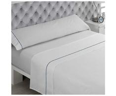 Juego de sabanas PERCAL ALGODÓN 100% 144 Hilos Lisa Blanco Cama de 200x200.