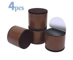 Elevadores de muebles de 5 cm, elevadores de cama de acero al carbono, Ezprotekt de diámetro de 6cm, autoadhesivos, resistentes, añade 5cm de altura a las camas y sofás