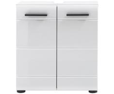 Trendteam Skin 1116-301-01 - Armario para Debajo del Lavabo (60 x 56 x 31 cm), color Blanco Brillante